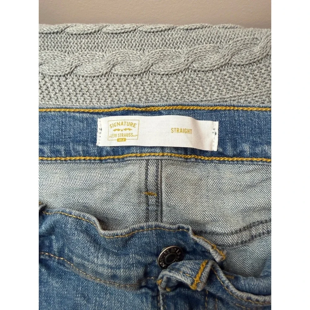 Signature Levi Strauss Gold Label Jeans Straight Men 40x30 Whisker Gold Label